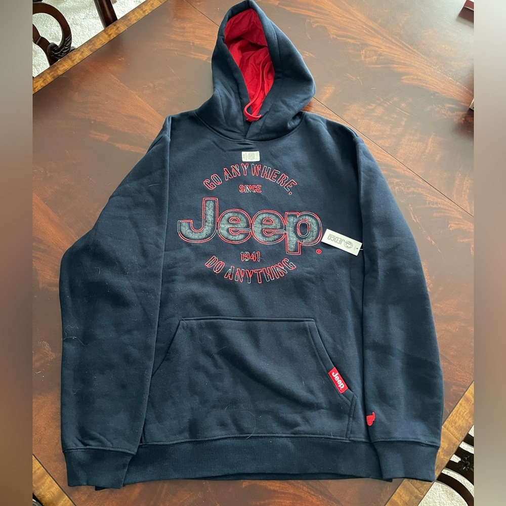 Jeep Go Anywhere Men’s Hoodie - large